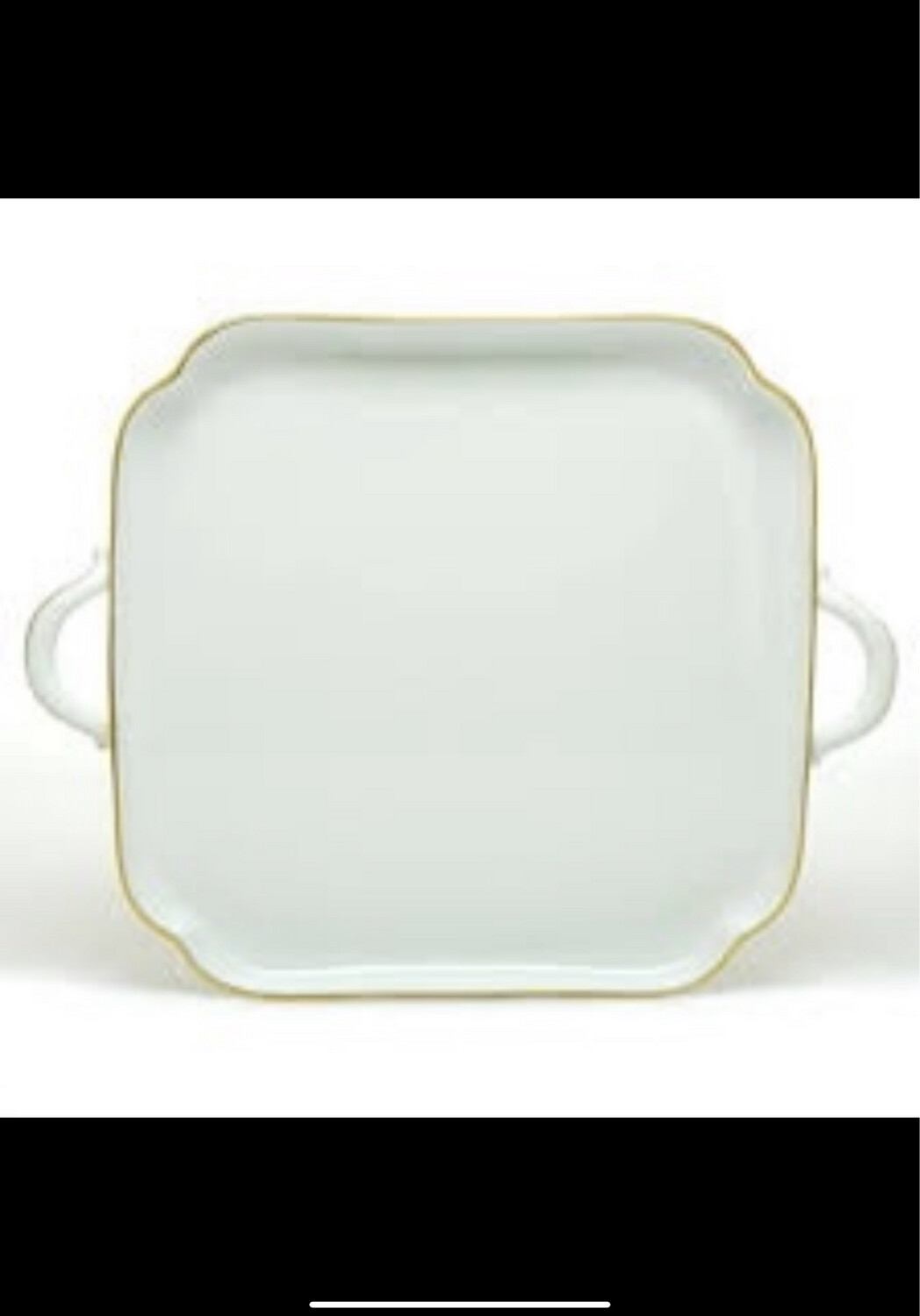 Herend Golden Edge Large Square Tray