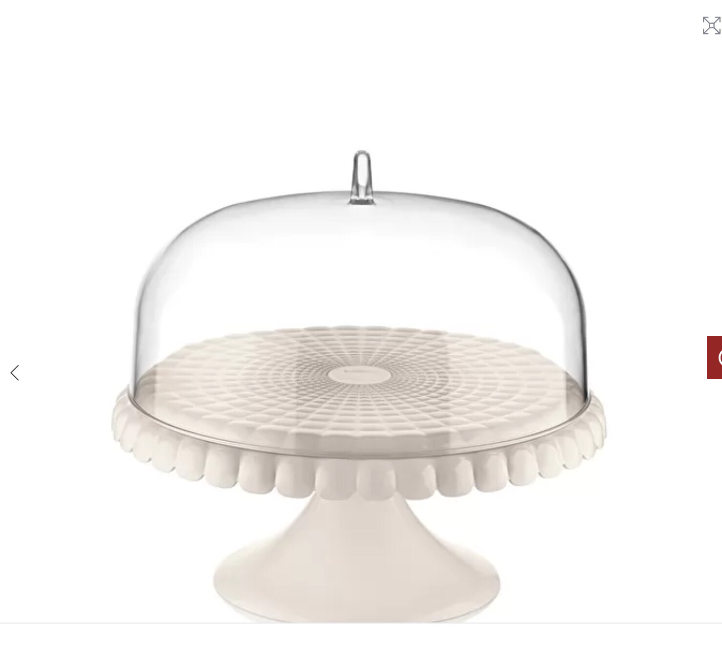 Acrylic White Cake Plate S Purchased