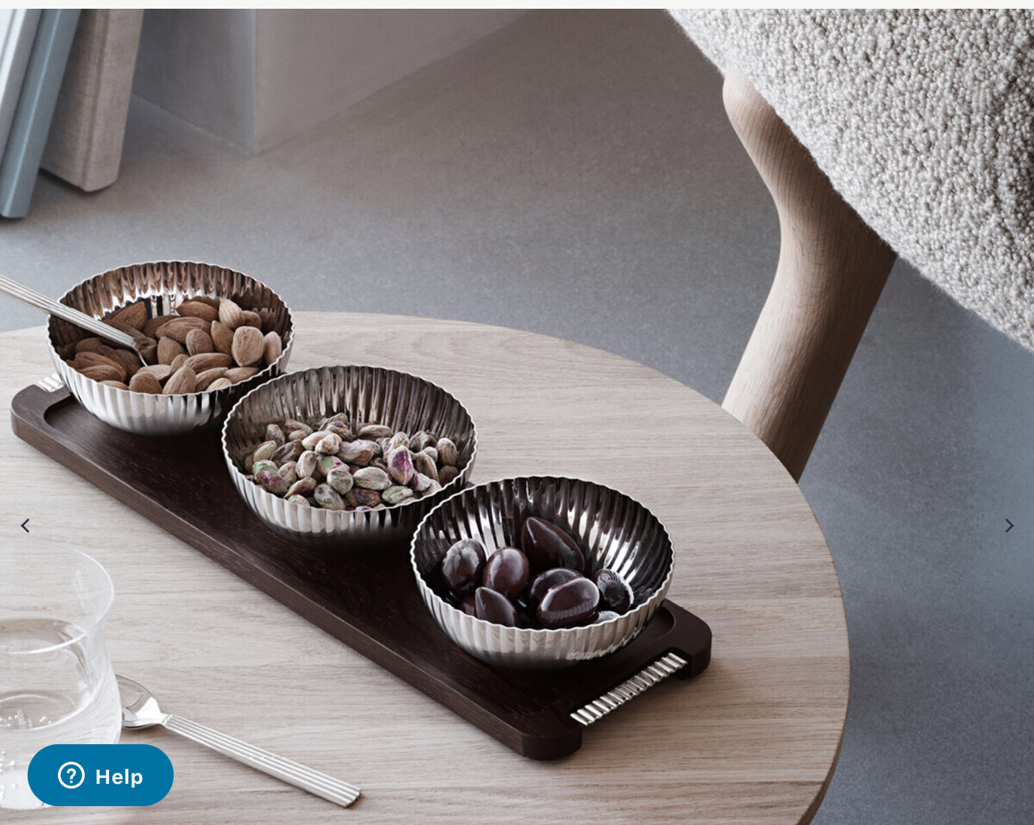 Georg Jensen Bernadotte Wood Dip  Server