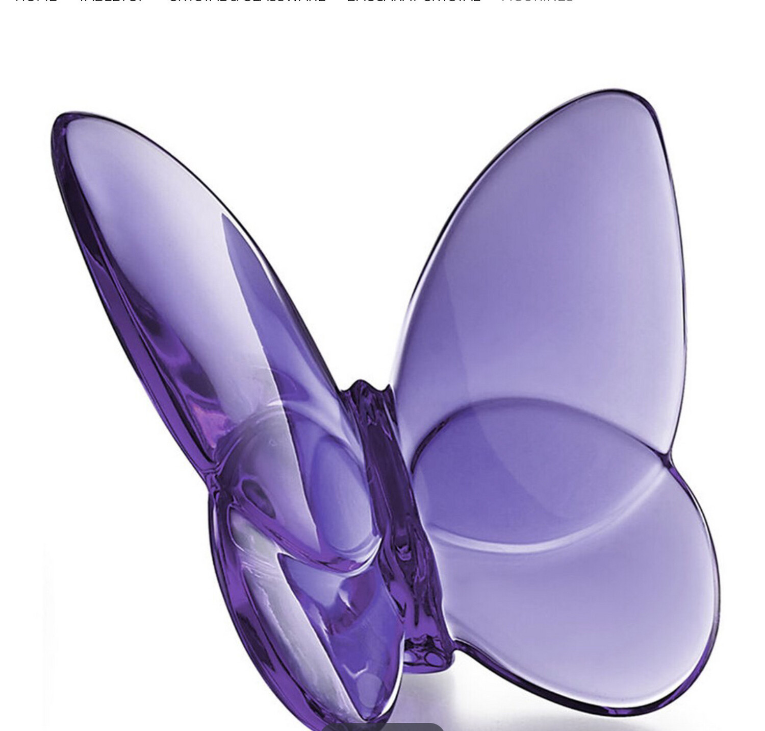 Baccarat Crystal Purple Butterfly PURCHASED