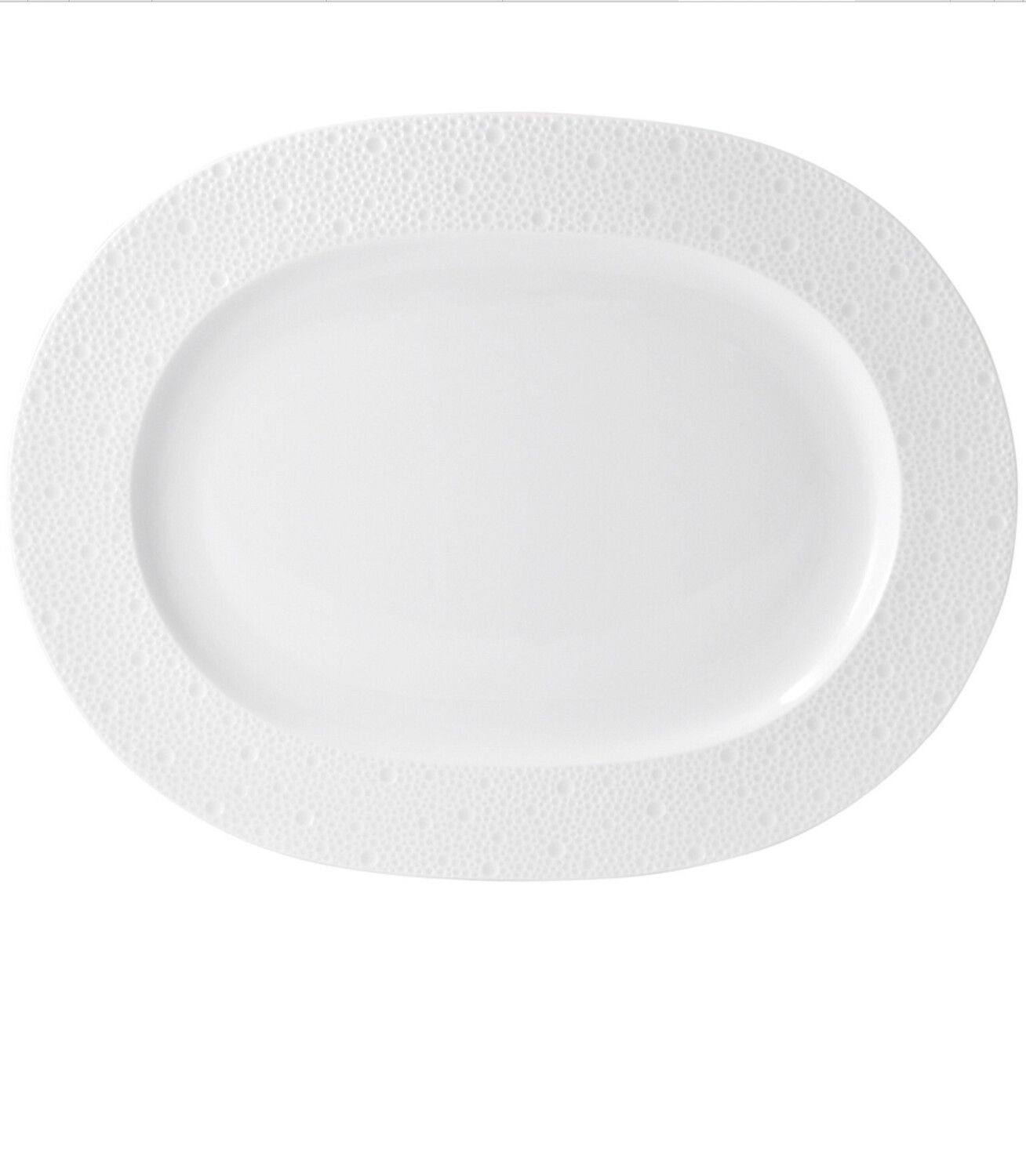Bernardaud Ecume White 13.5” Oval Platter