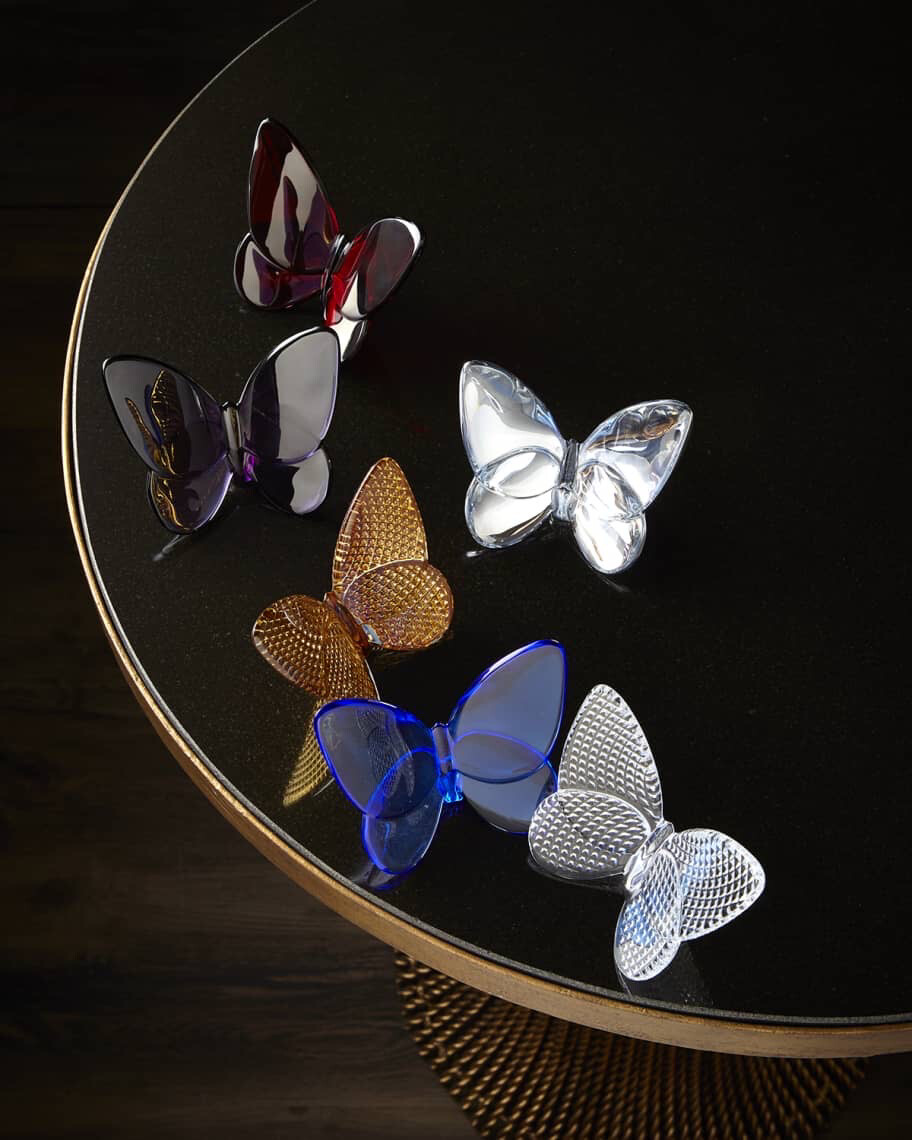 Baccarat Crystal Blue Butterfly