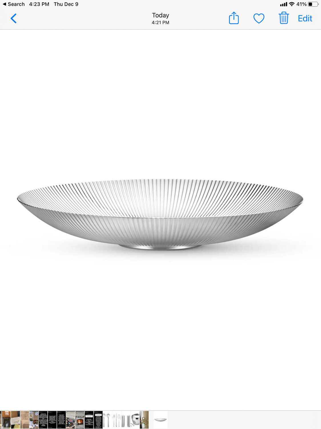 Georg Jensen Low Bowl Purchased!