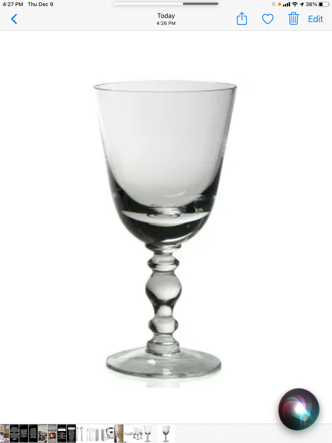 William Yeoward Fanny Goblet Purchased 12 Needs 0