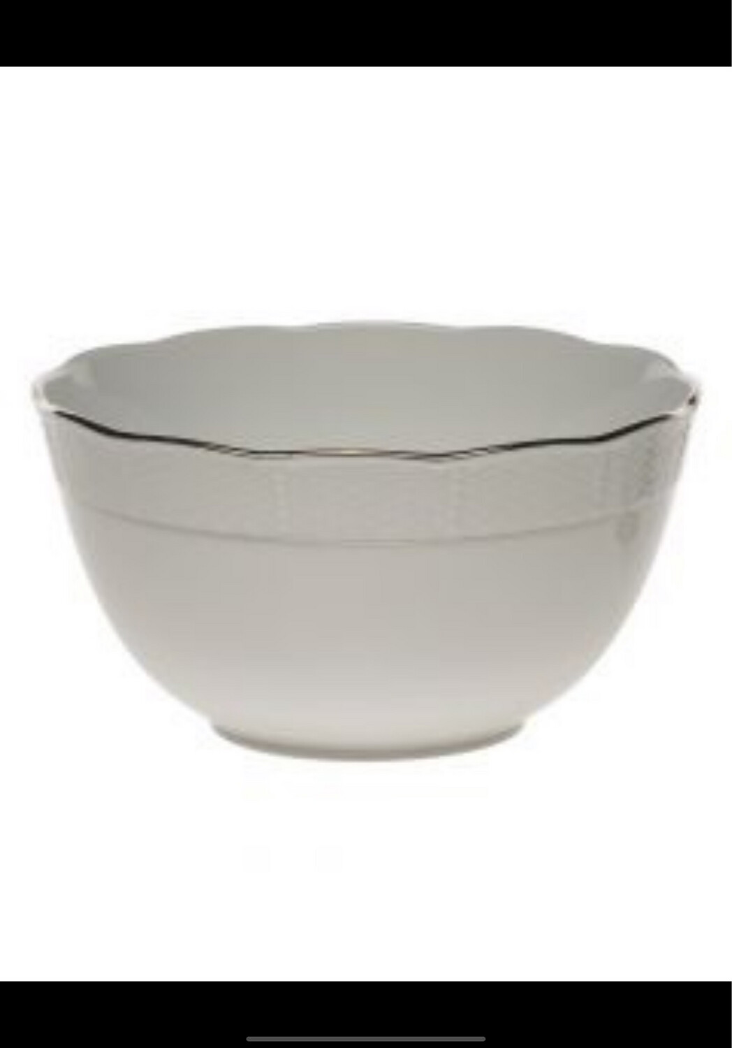 Herend Platinum Edge Serving Bowl