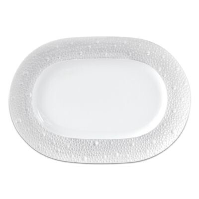 Bernardaud Ecume Pearl Oval Platter 14.8”