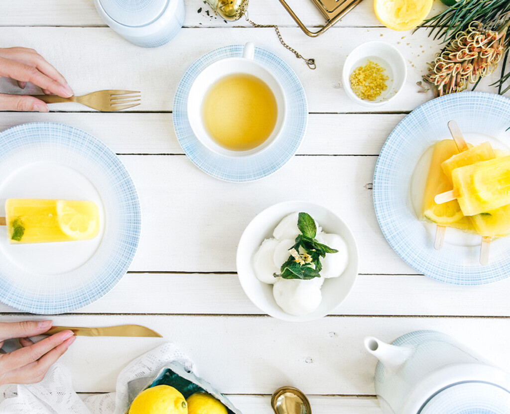 Bernardaud Saphir Blue Dinner/Salad/Coupe Soup Needs 12