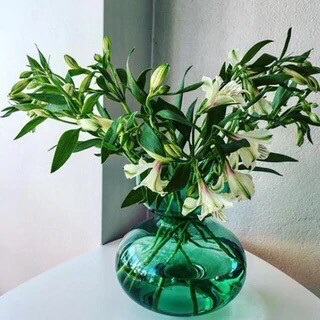 Georg Jensen Green Alfredo Vase PURCHASED