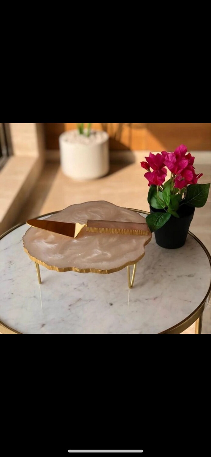 Anna New York Kiva  Pink Cake stand