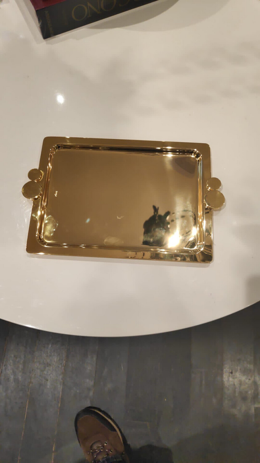 Gold Tray For Shot Glasses