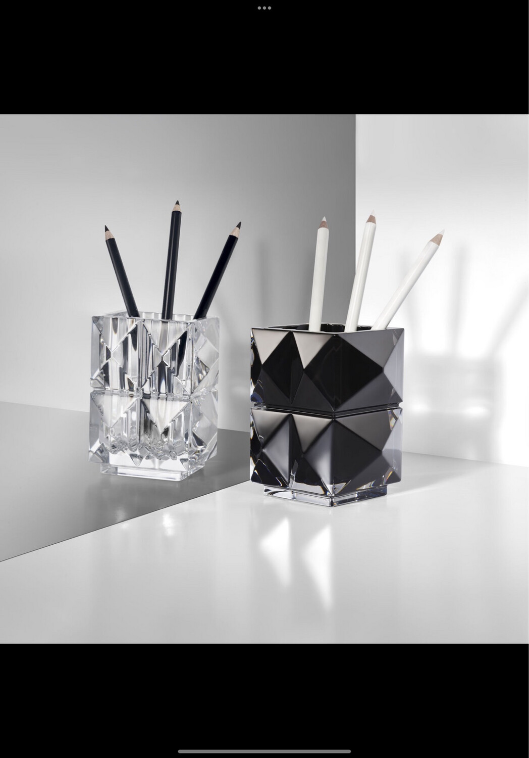 Baccarat 2 Luxour Clear Vases 2 Purchased 
