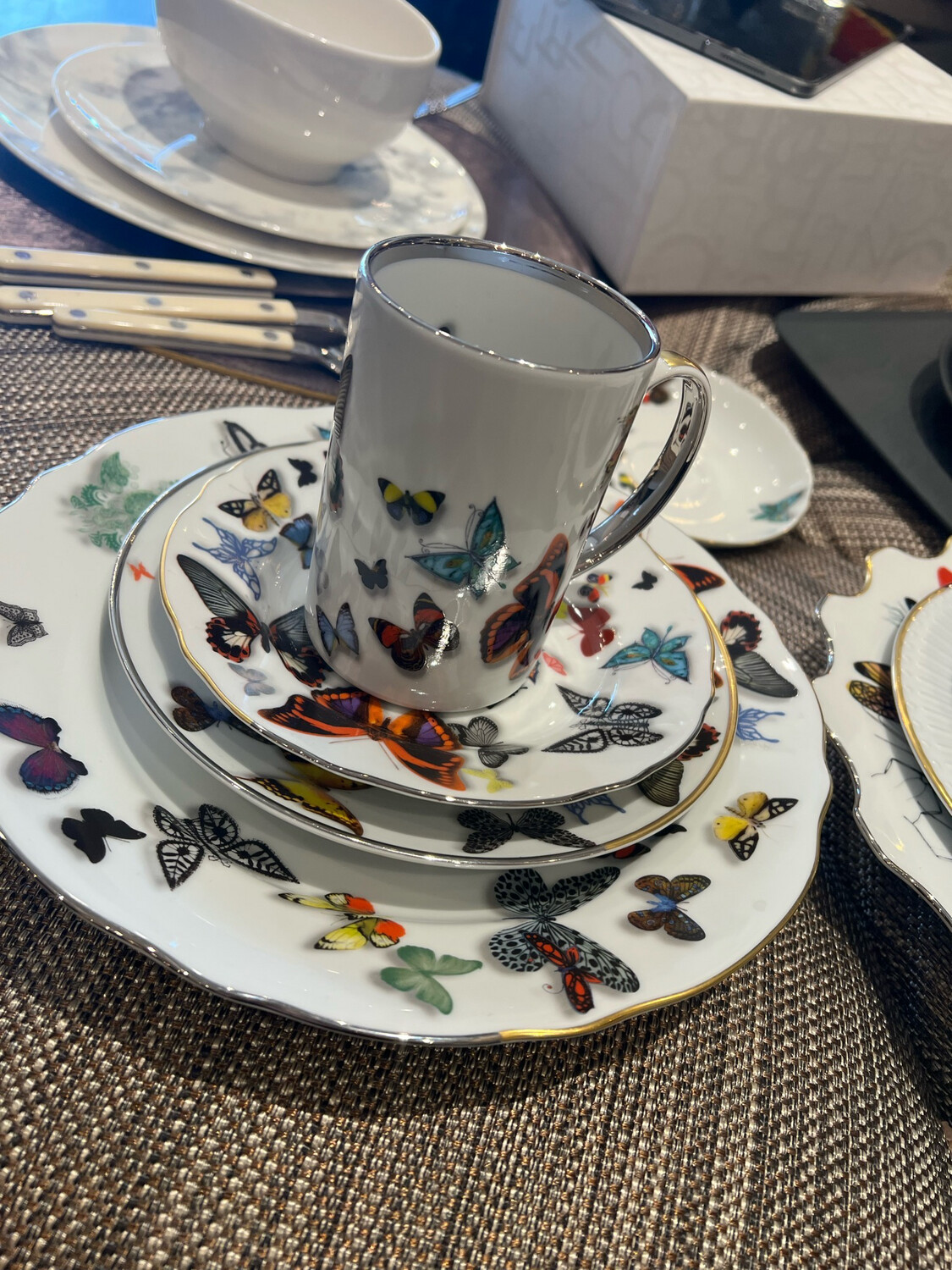 Vista Allegre Butterfly Parade Dinnerware, Dinner, Salad, Bread And Butter And Round Bowl Needs 12 4 Purchased Needs 8