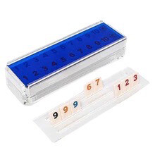 Blue Acrylic Rummikub