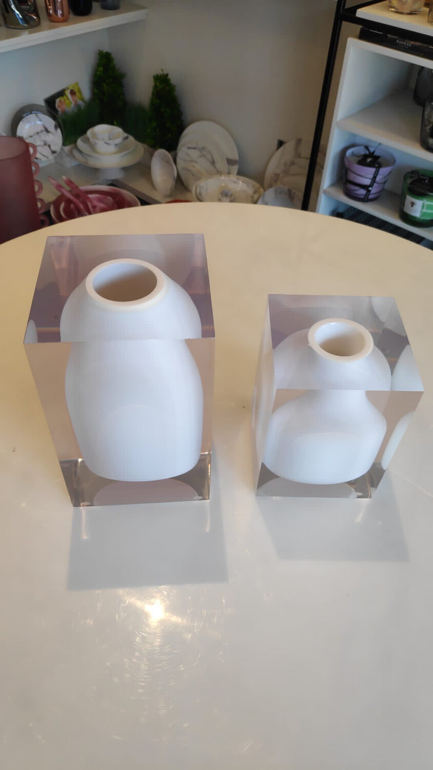 JR Williams Large White Vase