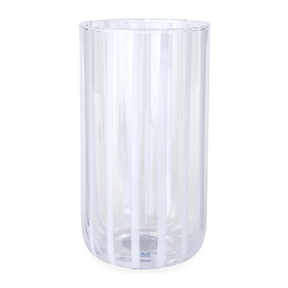 Jonathan Adler Cabana Striped White Highballs Needs 12