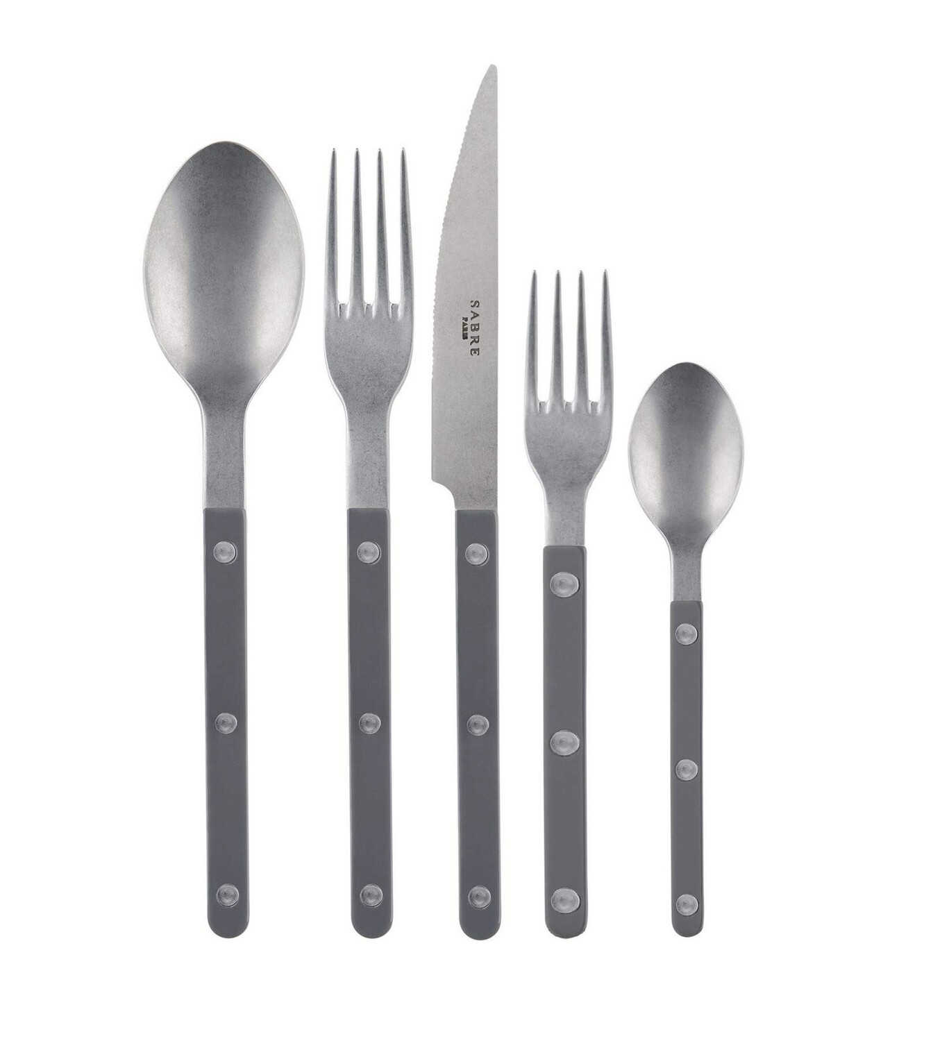 Sabre Shiny Bistro Grey Flatware 12 PURCHASED