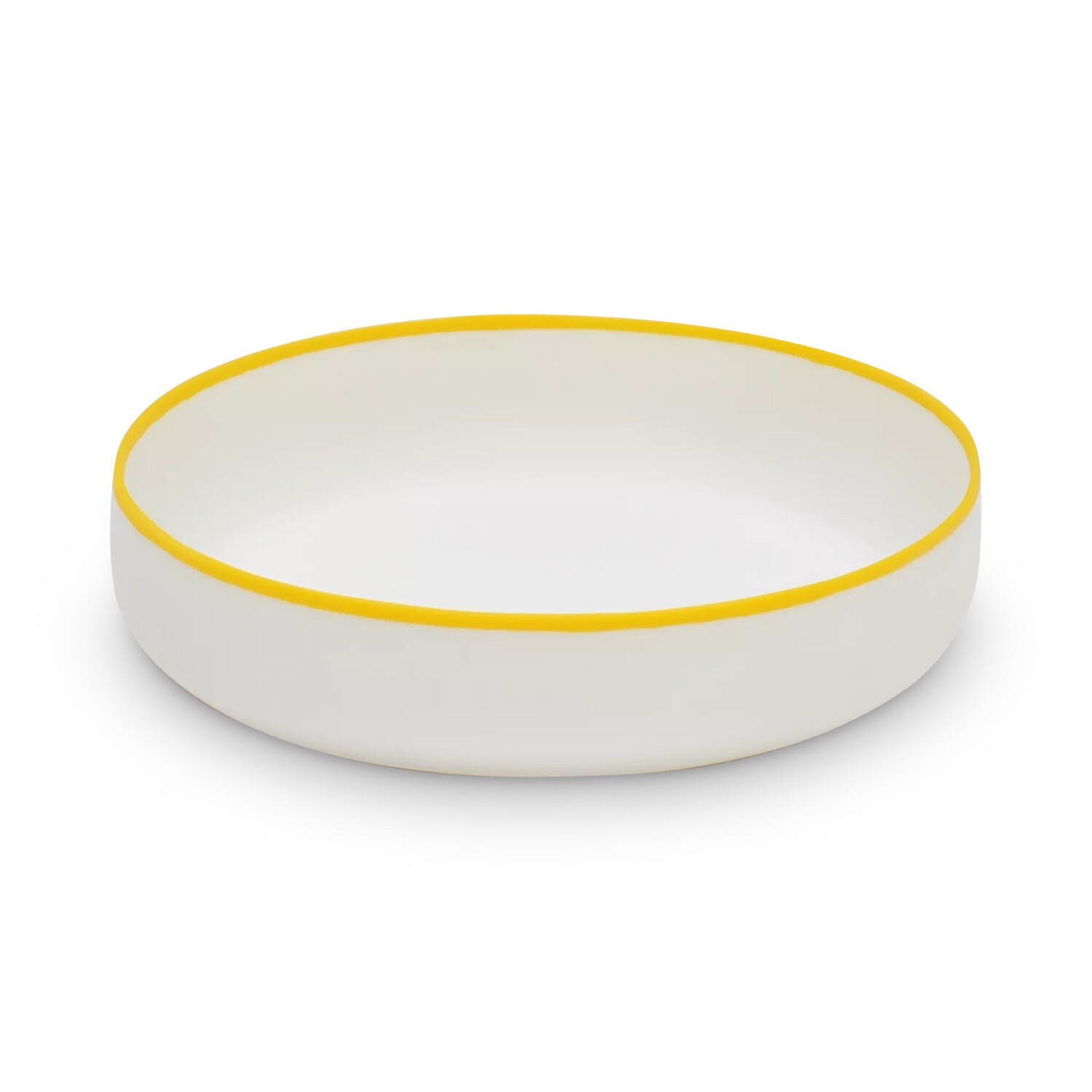 Tina Frey L Bowl White/ Yellow Trim