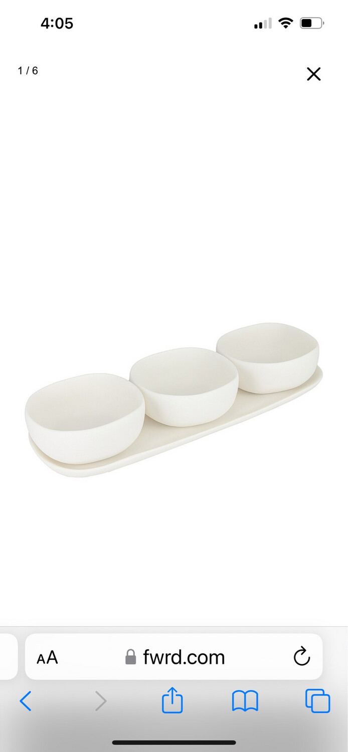Tina Frey Dip Set With Spoons