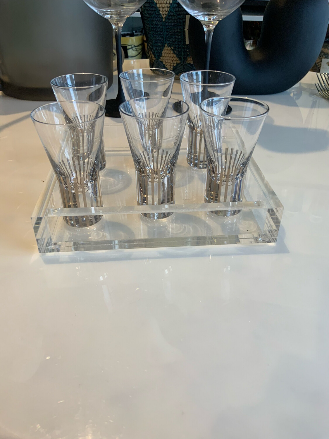Tom Dixon Tank Stripe Shots With Acrylic Tray