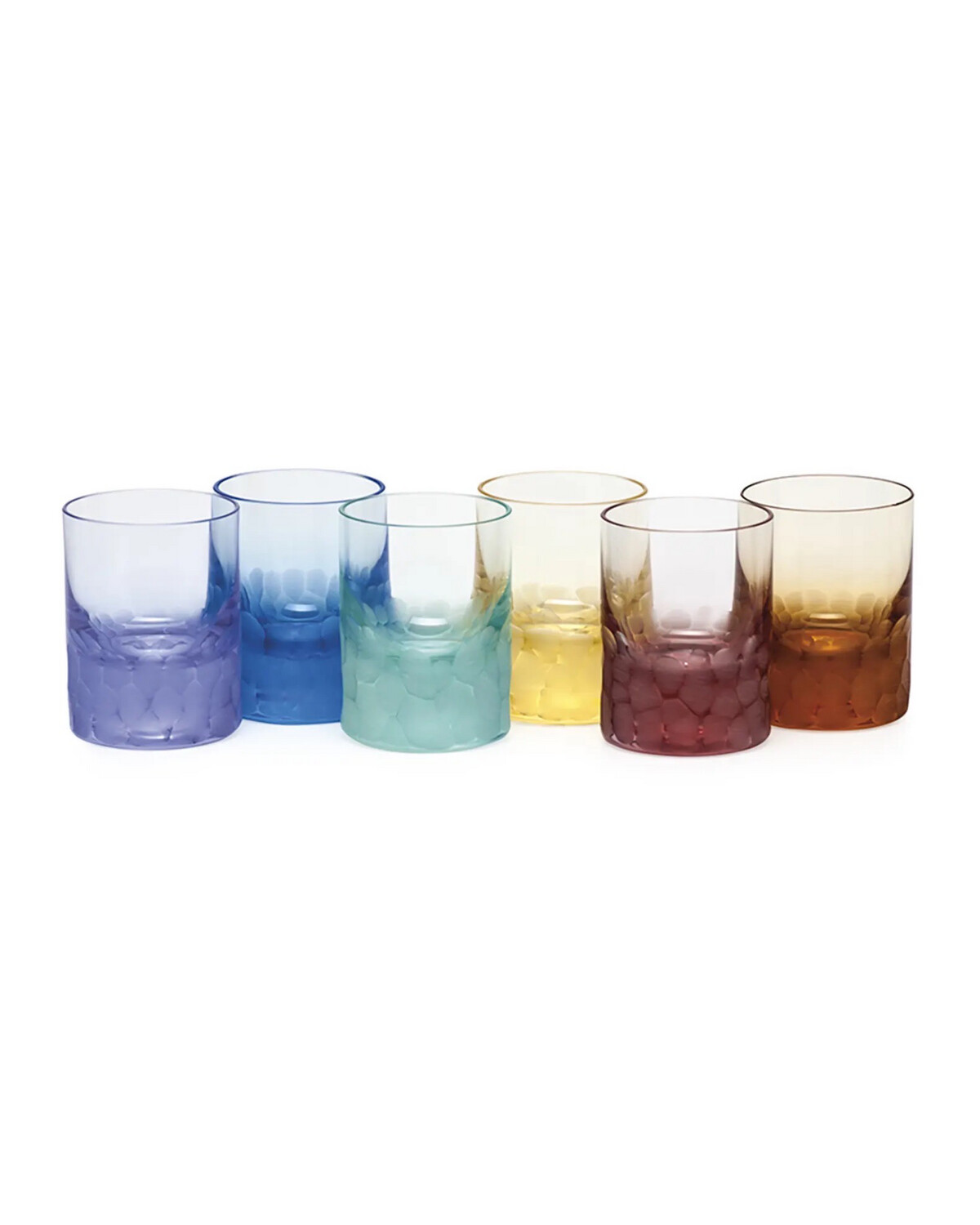 Moser Pebbles Assorted Shot Glasses Set Of 6 PURCHASED