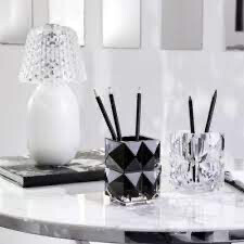 Baccarat Crystal Black Louxor Vase 2 Purchased Needs 0