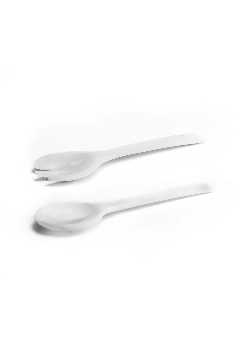 Resin White Pearl Servers