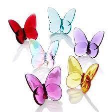 Baccarat Crystal Butterfly Irridescent