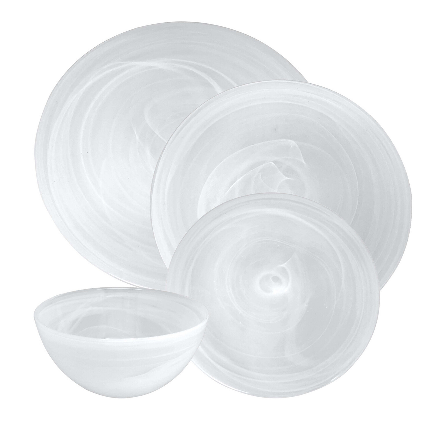 Mariposa White Dishes 12 Dinner/Salad/Cereal PURCHASED