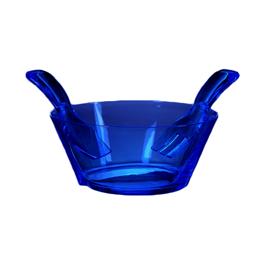 Mario Luca Giusti Blue Salad Bowl With Servers Purchased 