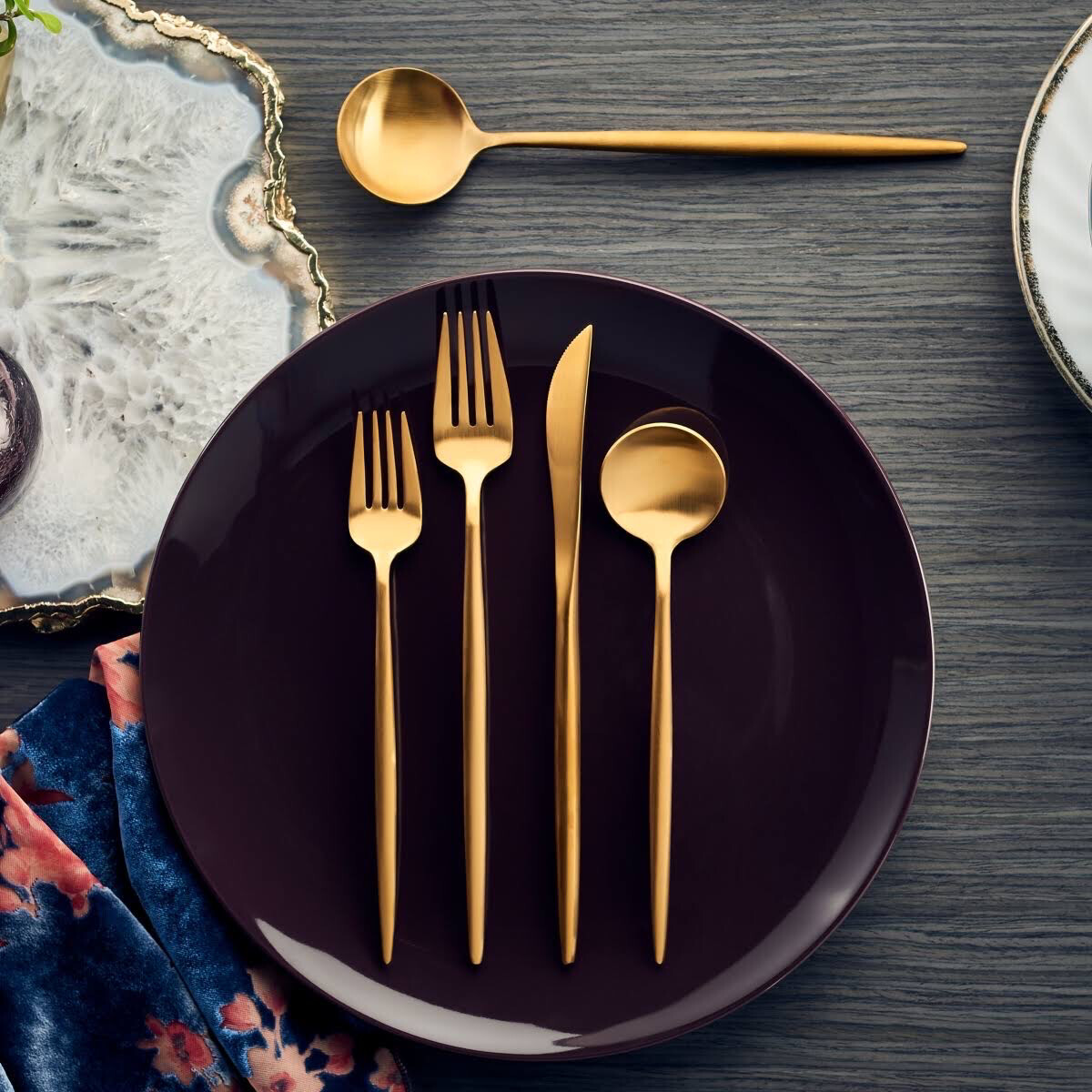 Skandia Gold Flatware Set Of 12 PURCHASED
