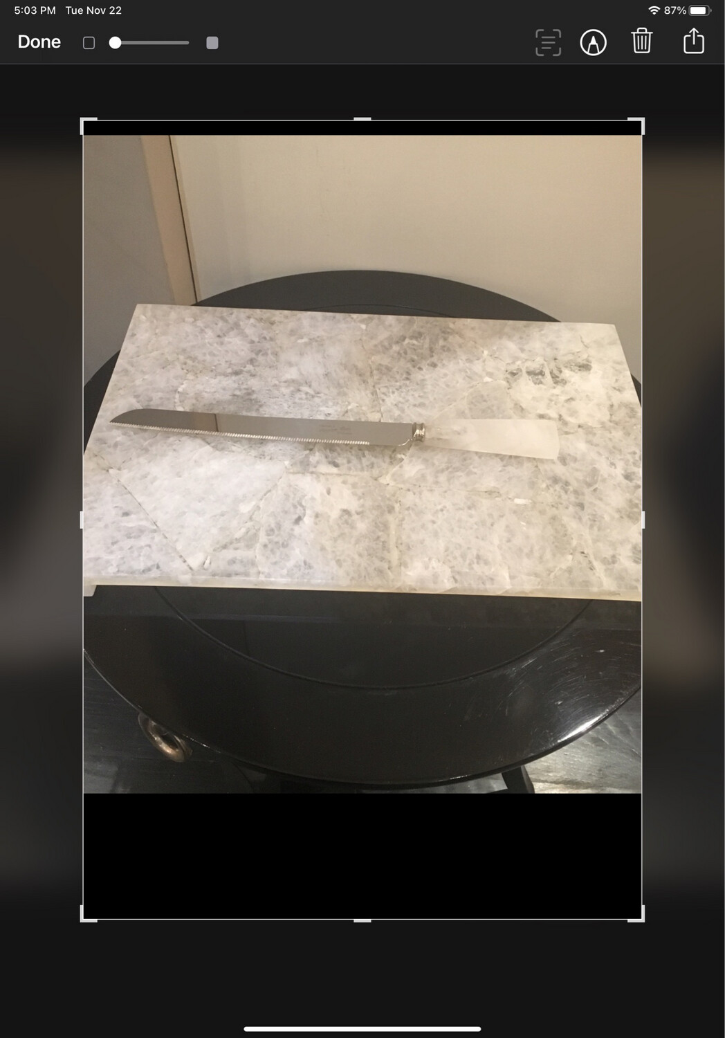 Stone Challah Board ( Knife Not Available)