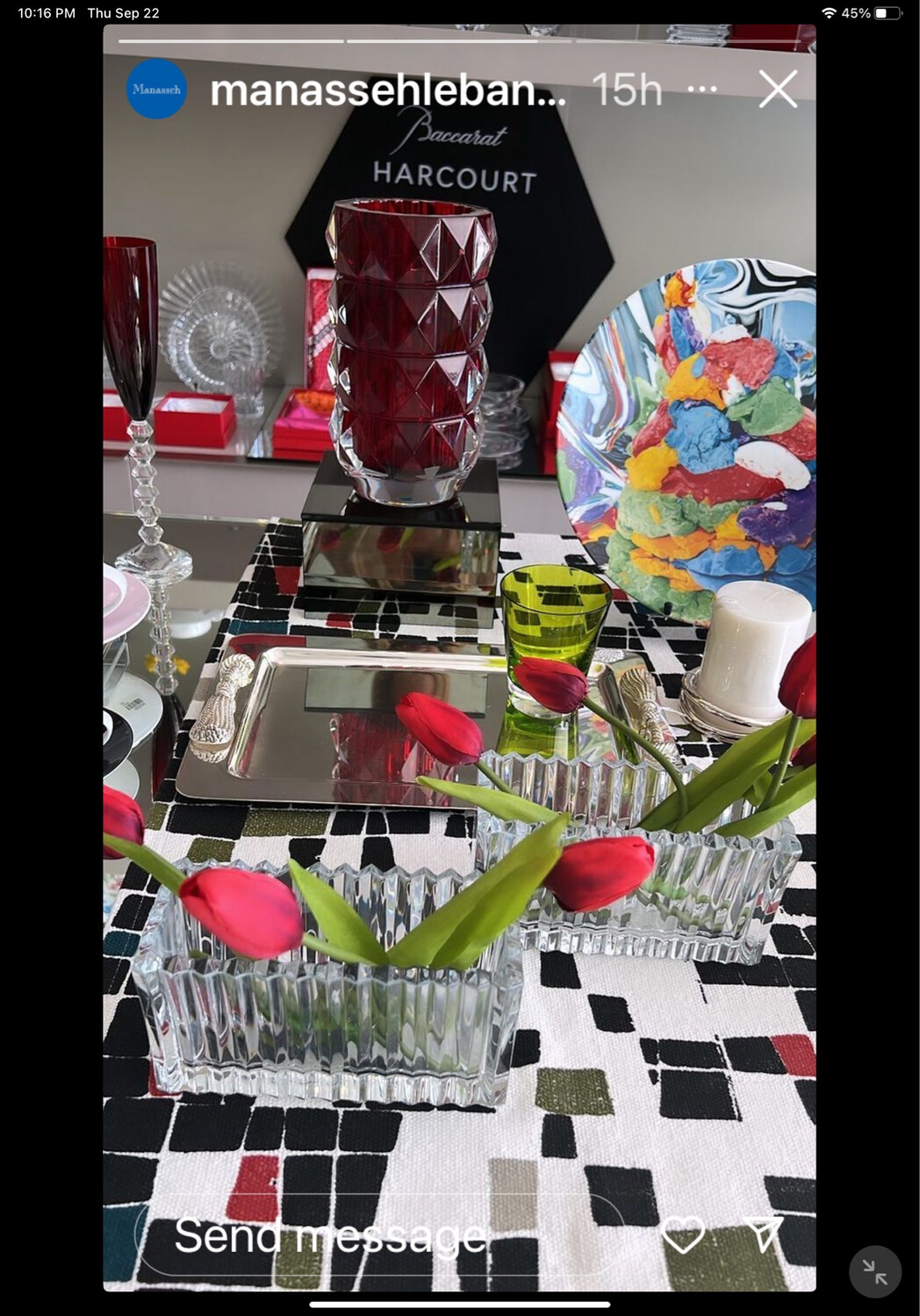 Baccarat Crystal Infinite Vase Needs 2 