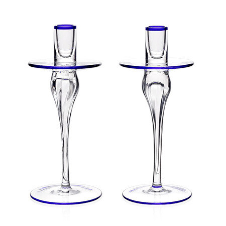 William Yeoward Glass Candlesticks