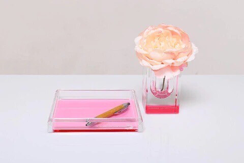 Alexandra Von Furstenberg Square Tray In Rose