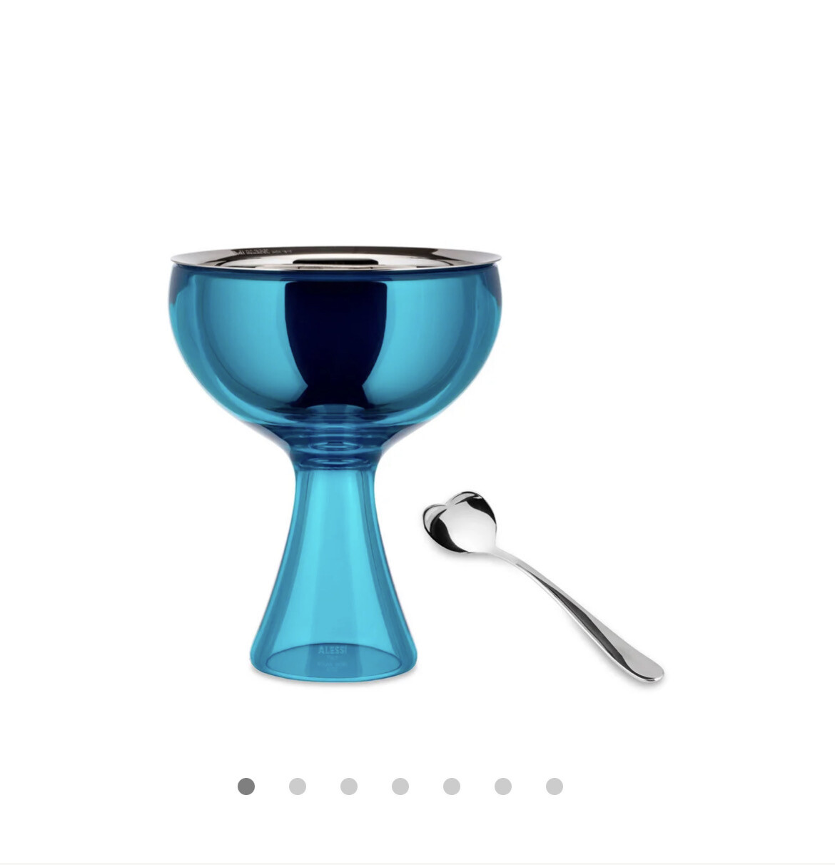 Alessi Blue Ice Cream Bowl