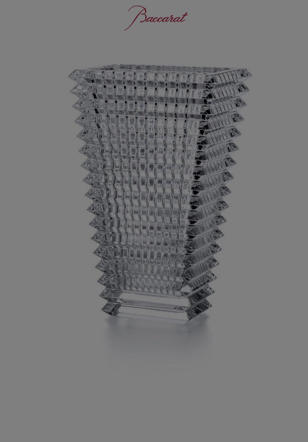 Baccarat Rectangle Eye Vase PURCHASED