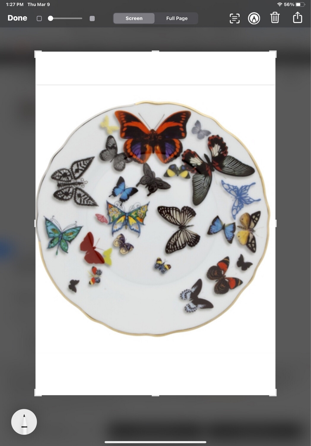 Christian Le Croix Butterfly Parade Dessert Plates Needs 14