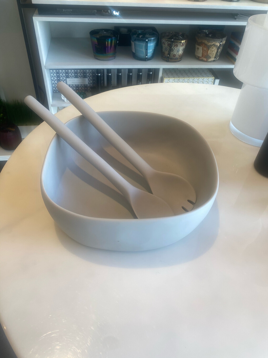 Tina Frey Cement Salad Servers