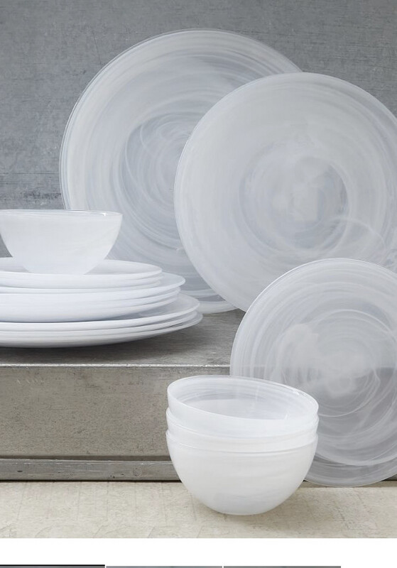 Mariposa Alabaster Dinnerware 3 Piece