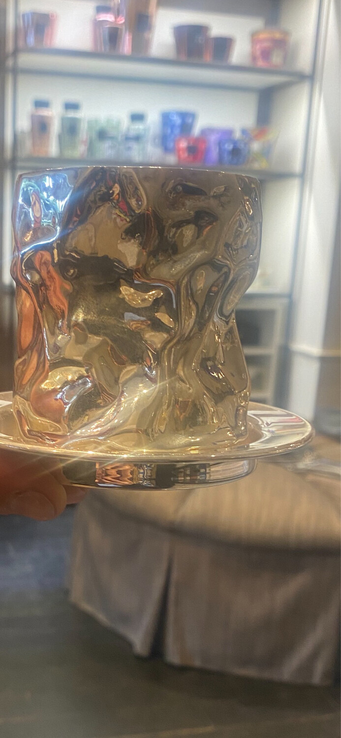 Pampaloni Sterling Silver Kiddush Cup With Tray