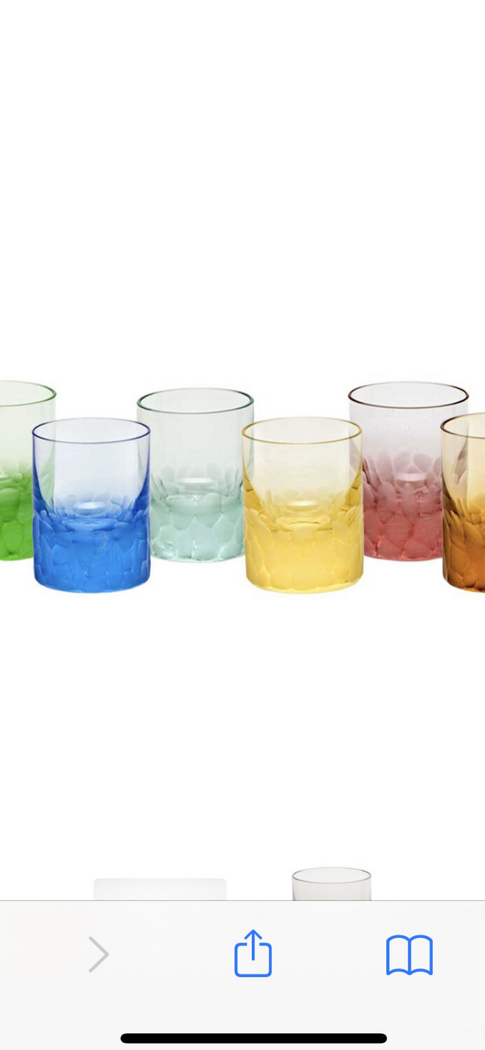 Moser Pebbles Pebbles 6 Shot Glasses PURCHASED