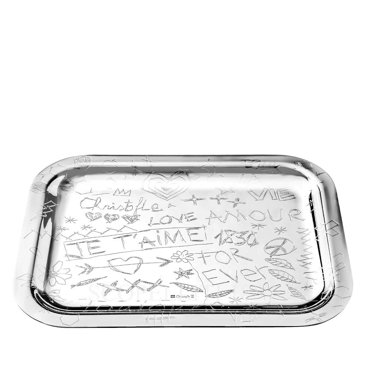 Christofle Graffiti Tray