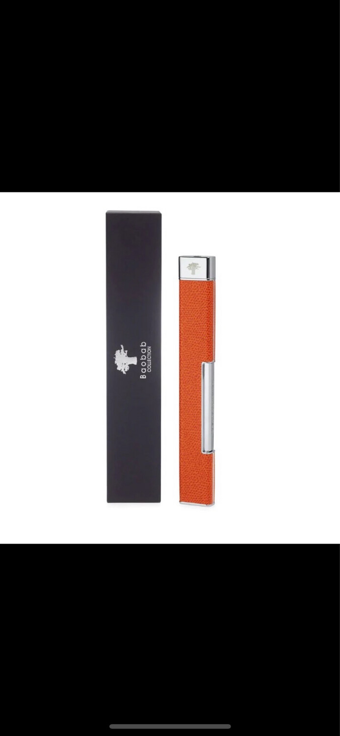 Baobab Orange Leather Lighter