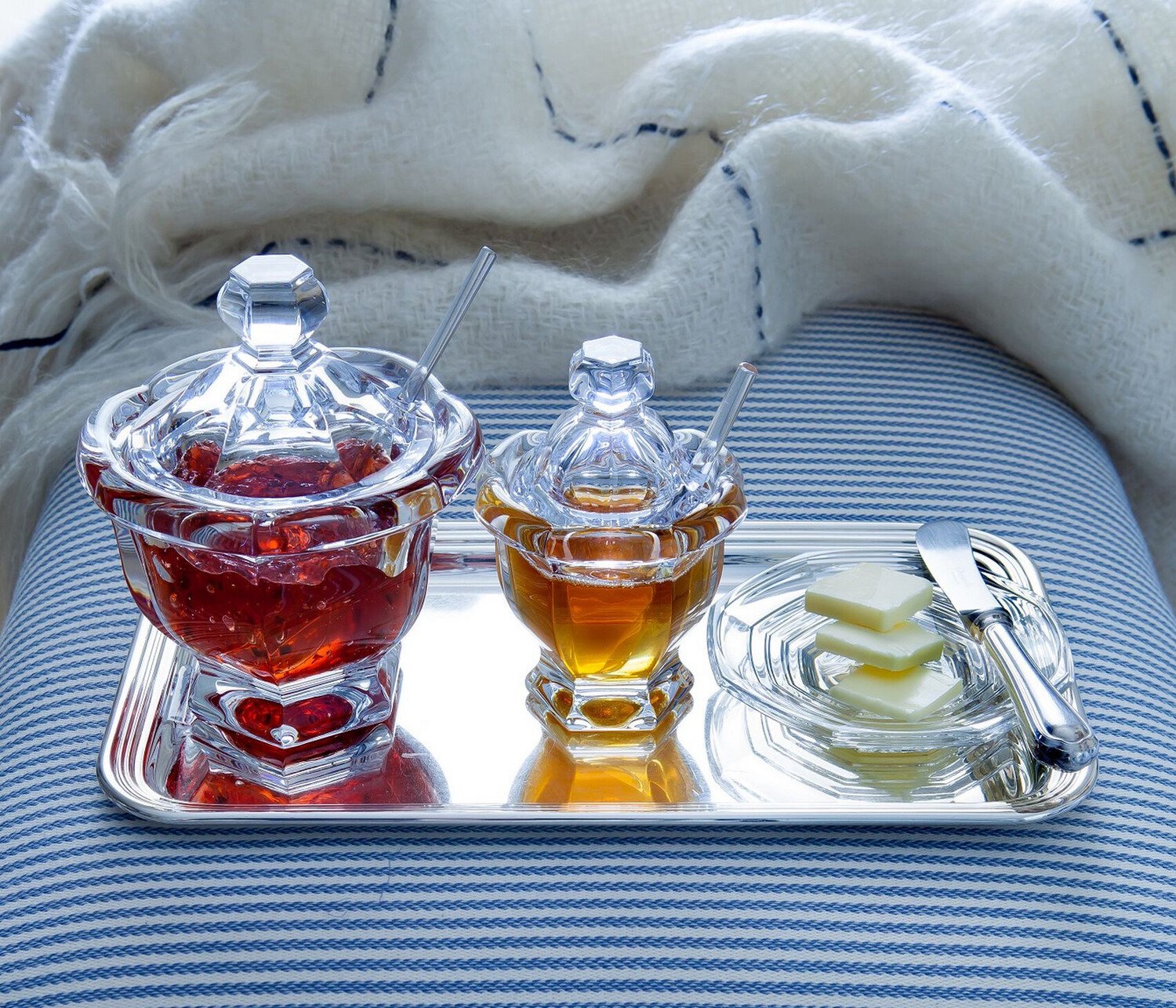 Baccarat Crystal Large Jam Jar Purchased