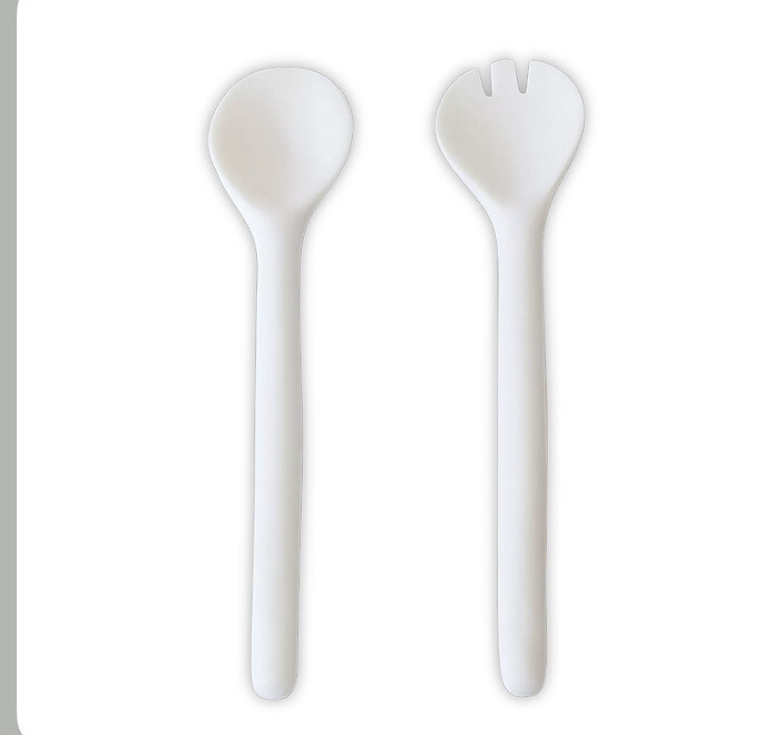 Tina Frey Large White Salad Servers