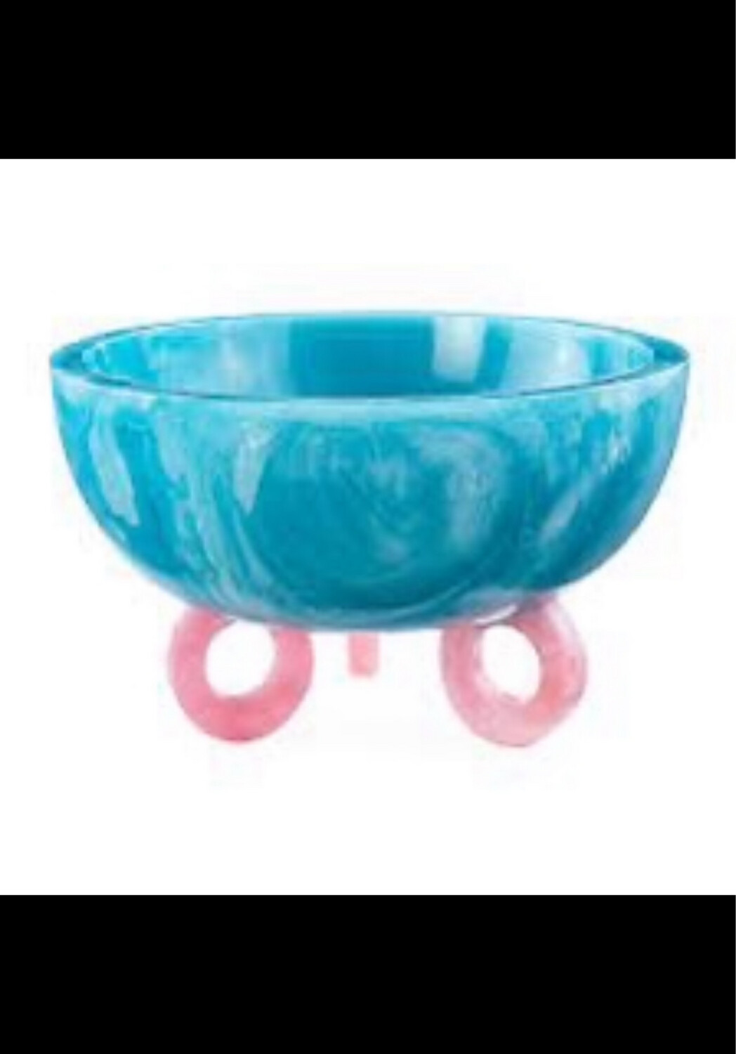 Jonathan Adler Blue Resin Bowl