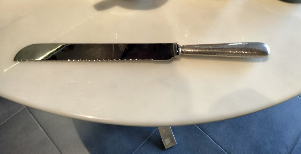 Pampaloni Sterling Silver Bread Knife