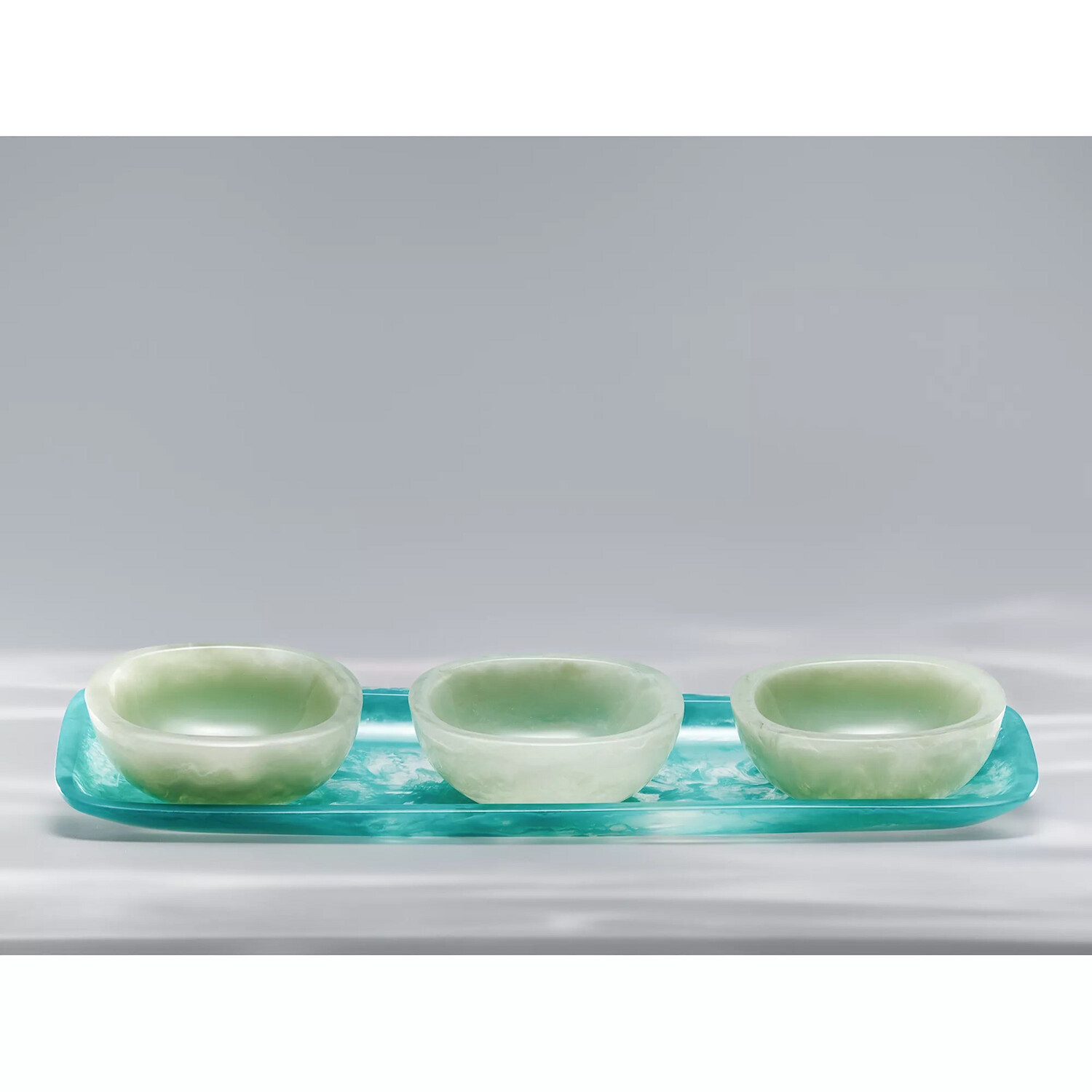 Resin Tapas Set In White Purchased