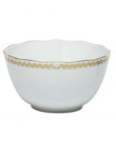Herend Golden Laurel Round Open Vegetable Bowl PURCHASED