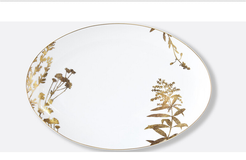 Bernardaud Vegetal Or 15” Platter PURCHASED